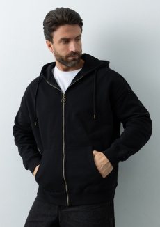 Толстовка Единый размер One size, с капюшоном на молнии футер без начёса 350, 72