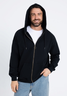 Толстовка Единый размер One size, с капюшоном на молнии футер без начёса 350, 72