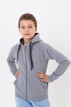 Толстовка детская STAN с капюшоном на молнии футер с начёсом 280, 17J