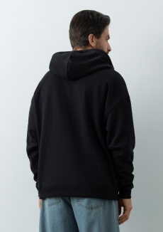 Толстовка унисекс оверсайз на молнии с капюшоном сэндвич 320, 100