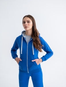 Толстовка женская STAN с капюшоном на молнии футер без начёса, 260, 61W