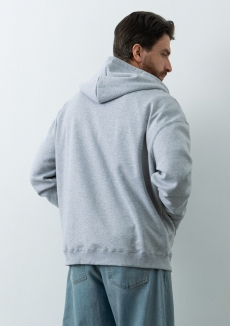 Толстовка унисекс оверсайз на молнии с капюшоном сэндвич 320, 100
