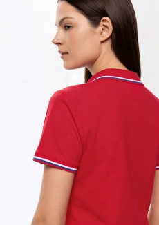 Рубашка поло женская STAN триколор хлопок/полиэстер 185, 04WRUS