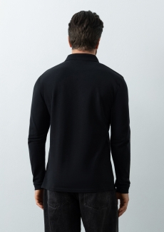 Рубашка поло унисекс STAN длинный рукав хлопок/полиэстер 185, 104S