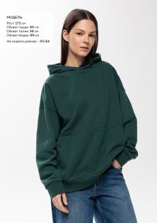 Худи унисекс STAN оверсайз футер без начёса 350, 66