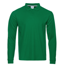 Рубашка поло унисекс STAN длинный рукав хлопок/полиэстер 185, 104S