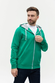 Толстовка мужская STAN с капюшоном на молнии футер без начёса 260, 61