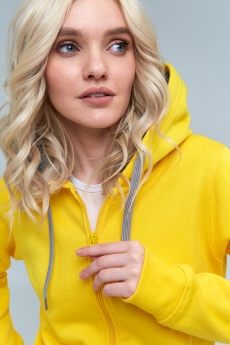 Толстовка женская STAN с капюшоном на молнии футер с начёсом 280, 17W