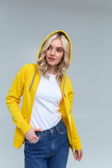 Толстовка женская STAN с капюшоном на молнии футер с начёсом 280, 17W