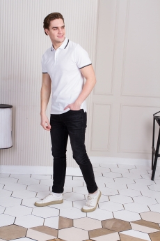 Рубашка поло унисекс STAN с окантовкой хлопок/полиэстер 185, 04T