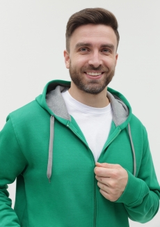 Толстовка мужская STAN с капюшоном на молнии футер с начёсом 280, 17