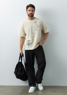 Футболка унисекс оверсайз STAN хлопок/полиэстер 260, 40