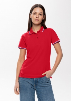Рубашка поло женская STAN триколор хлопок/полиэстер 185, 04WRUS