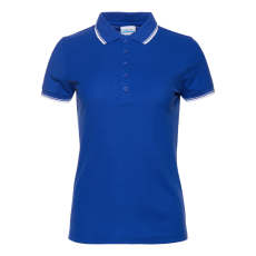 Рубашка поло женская STAN с окантовкой хлопок/полиэстер 185, 04BK