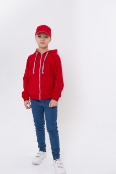 Толстовка детская STAN с капюшоном на молнии футер без начёса 260, 61J