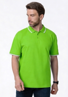 Рубашка поло унисекс STAN с окантовкой хлопок/полиэстер 185, 04T